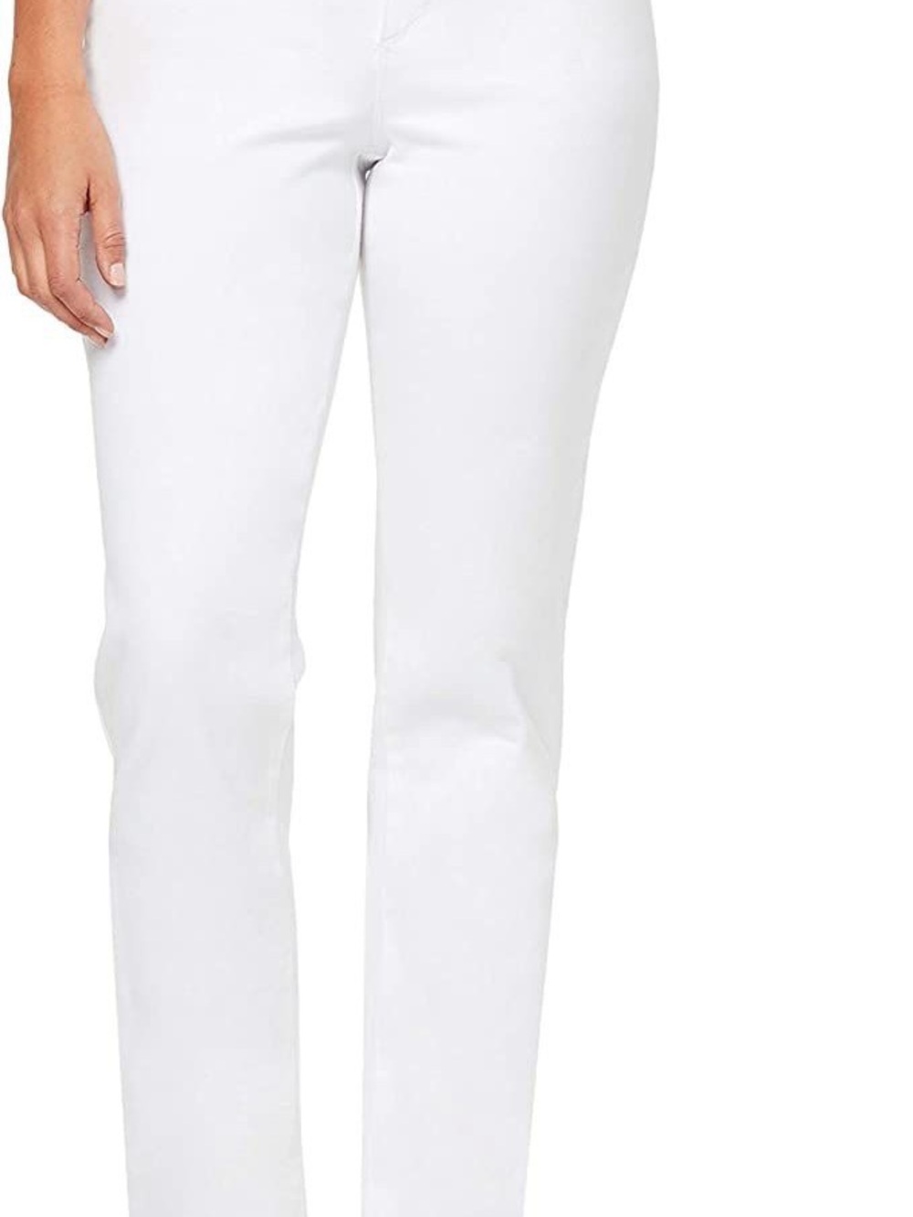 Gloria Vanderbilt Straight-Leg White Jeans for Women
